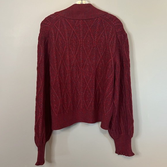 James Draper Marled Sweater Tuxedo Jacket Cardigan red - Picture 8 of 8